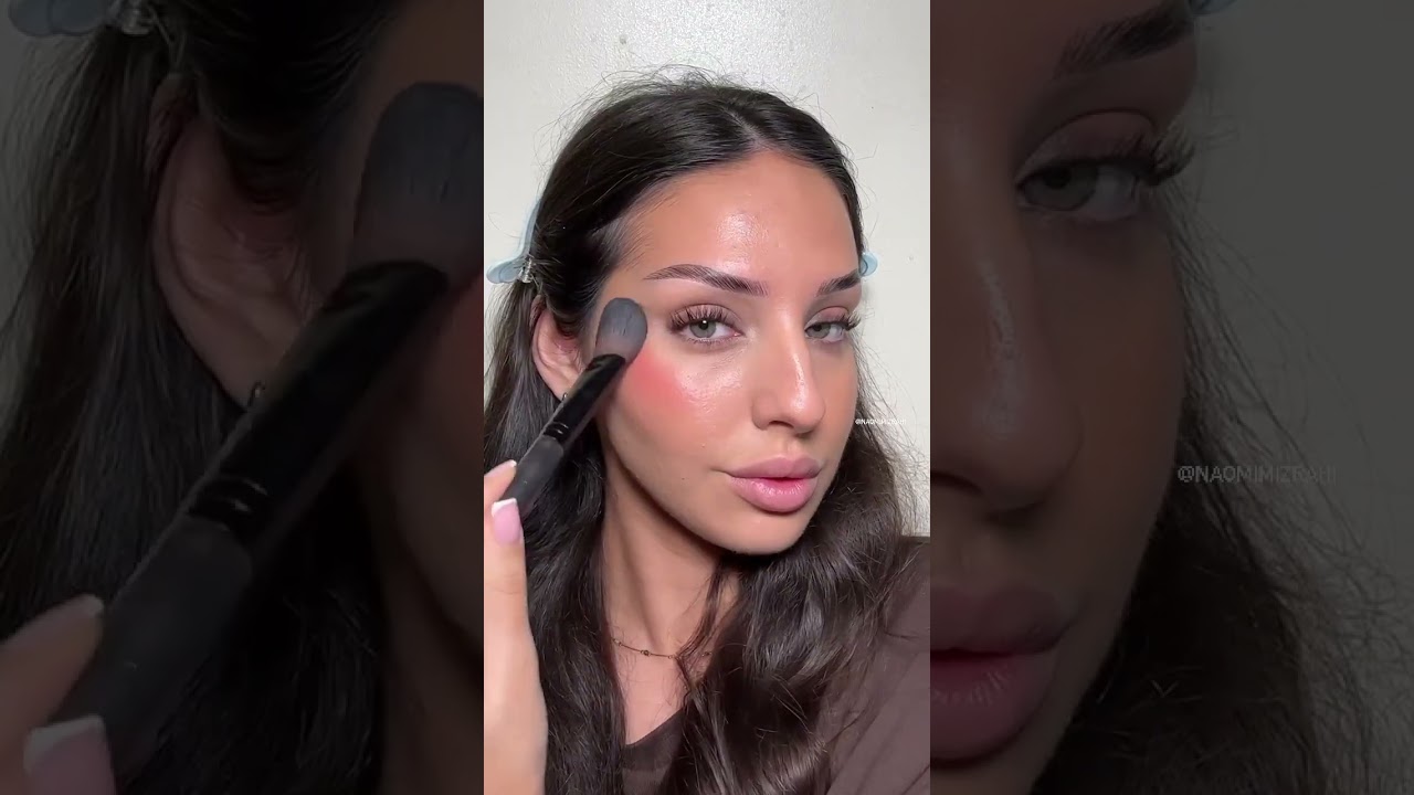 RARE BEAUTY MELTING BLUSH IN NEARLY APRICOT - TRY ON