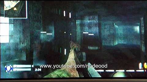 CoD 5 - WaW (Wii) Outside the Map on Cliffside Glitch Tutorial