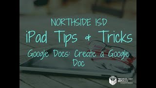 Google Docs: Create a Google Doc on Your iPad Google Docs Create A Google Doc On Your Ipad