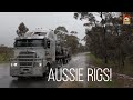 Trucks and road trains driving through flooded roads and the outback l Ozoutback truckers!