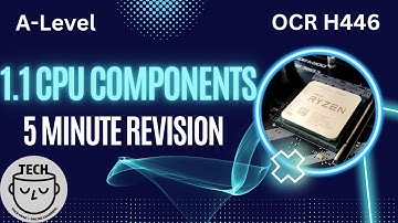 A-Level Computer Science - CPU Components in 5 minutes - OCR H446