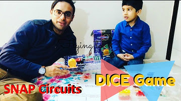 Electronic Dice Game using Snap Circuits by Rayyan, Prof. Mughal’s Nephew
