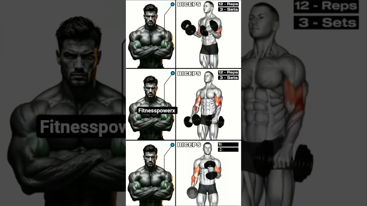 Bicep Workout with Dumbbells | Build Bigger Arms at Home or Gym”