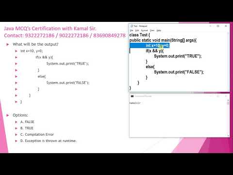 v2 if else statements - Java Certification - OCJA and OCJP Multiple Choice Questions