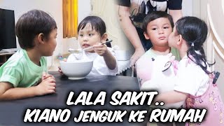 KIANO VISITS SICK LALA. LALA KISSES KIANO..