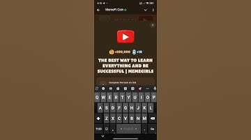 The best way to Learn everything and be successful | MemeGirl Memefi video code #memefi