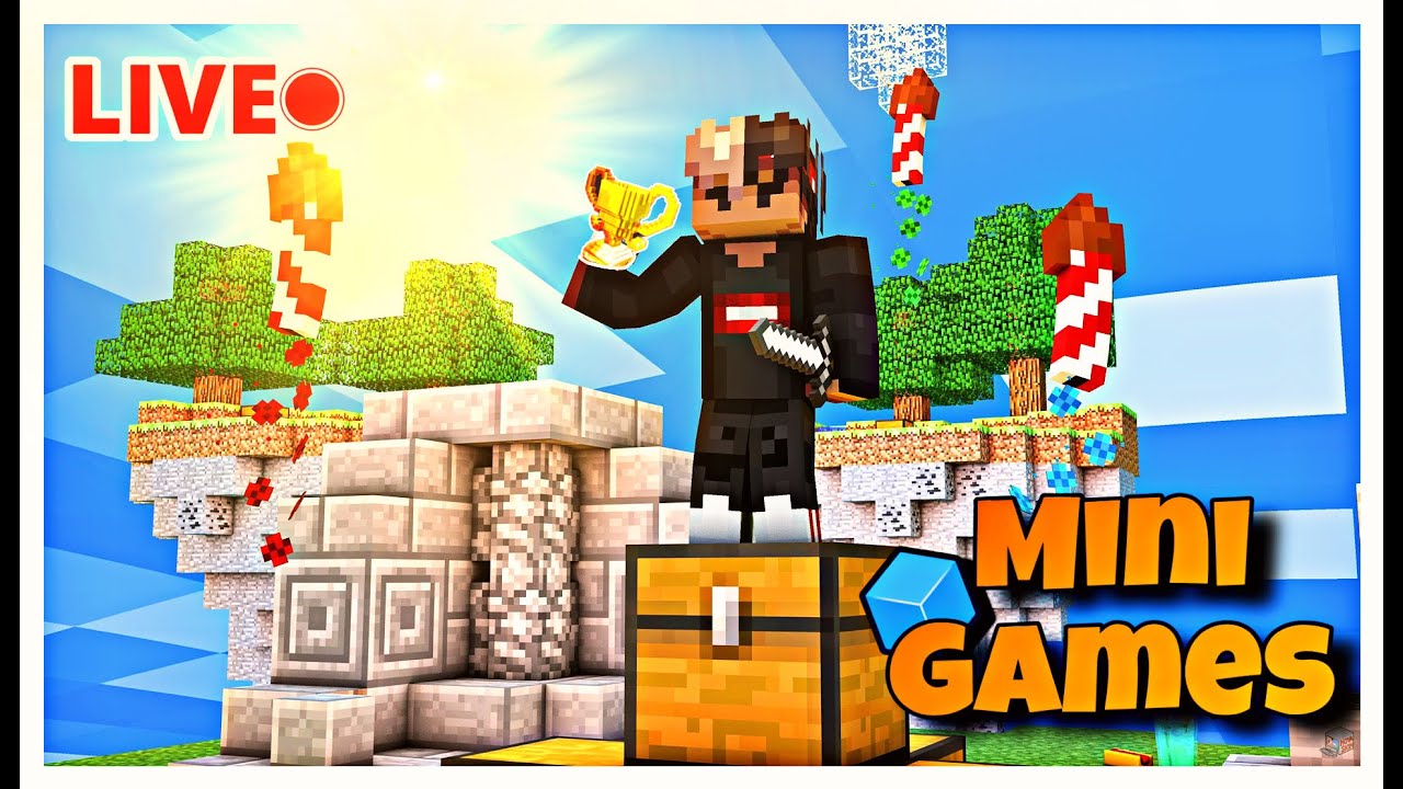 Can I Win CubeCraft Mini Games? 🤯 | LIVE | MINECRAFT | (DAY:-10)