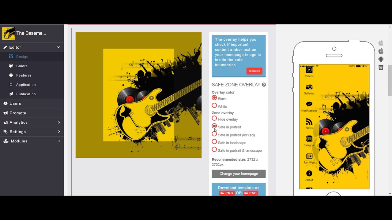 Developing a mobile app without code in Builderall.