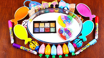 MIXING RANDOM THINGS INTO FLUFFY SLIME ! RELAXING & SATISFYING SLIME SMOOTHIE VIDEOS - PART 2