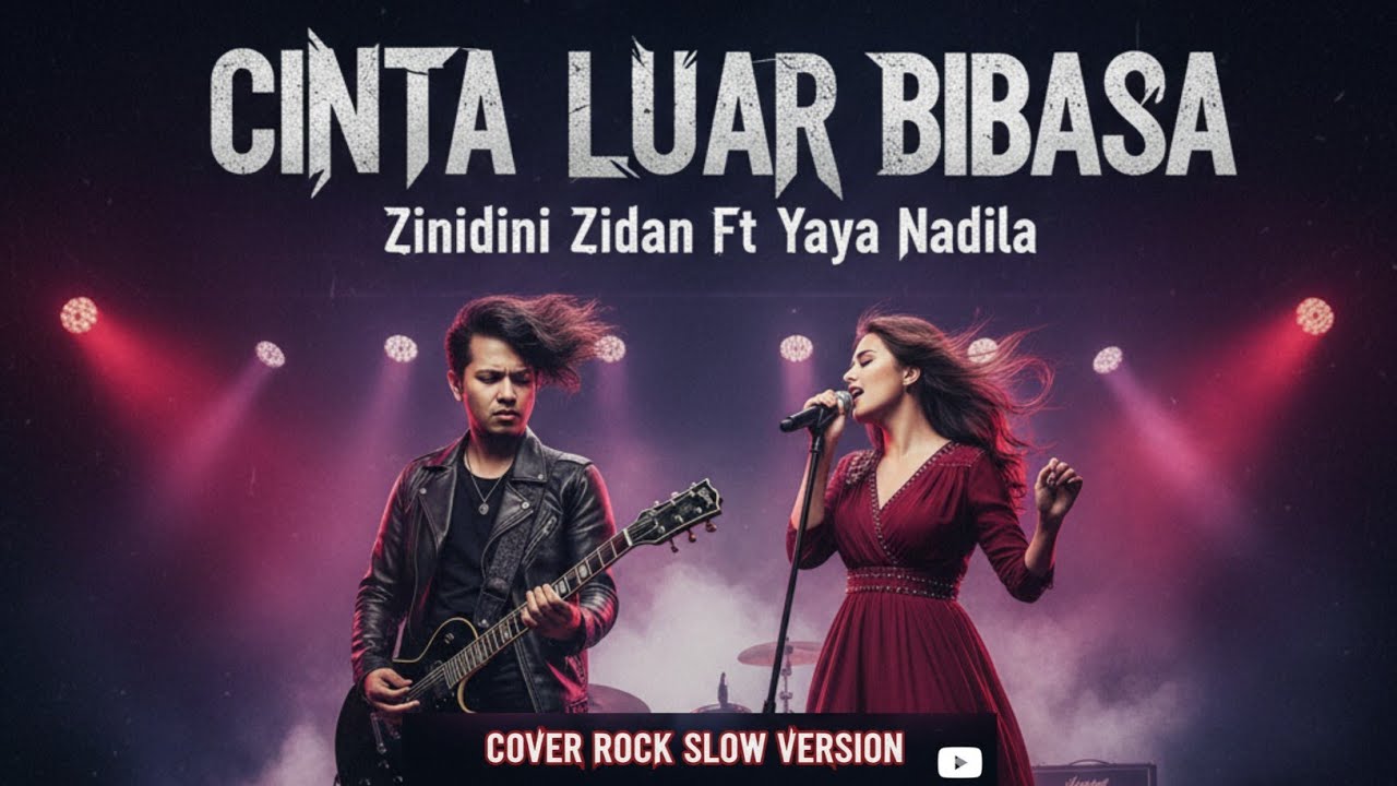 CINTA LUAR BIASA - Zinidini Zidan Ft Yaya Nadila - COVER ROCK SLOW VERSION VERSI AI