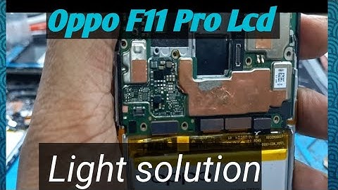 Oppo f11 pro display light solution