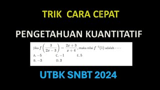 BOCORAN SOAL KUANTITATIF UTBK SNBT 2024 PASTI KELUAR