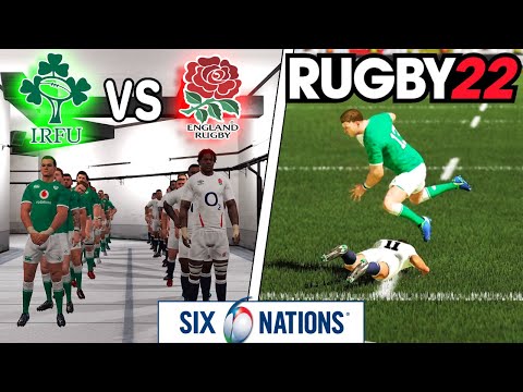 IRELAND vs ENGLAND | 6 Nations 2023 Round 5 | Rugby 22 - Gameplay & Commentary Legend Difficulty