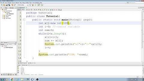 Beginning Java Tutorial: 33 Declare and assign many variables using a while loop