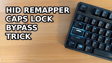 HID Remapper Caps Lock bypass trick
