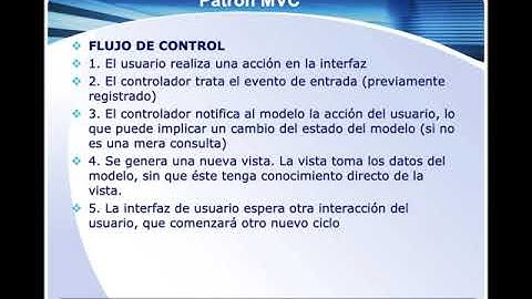 Programación. Video Patrón MVC