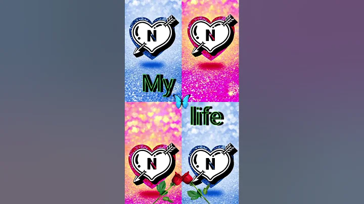 😍N Name status New Ternding name art video #Shorts #love #nameart