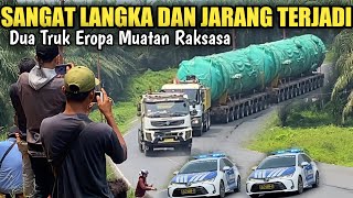 Pengawalan Super Ketat‼Goldhofer Muatan Raksasa Di Tarik Truk Sultan Dari Jerman