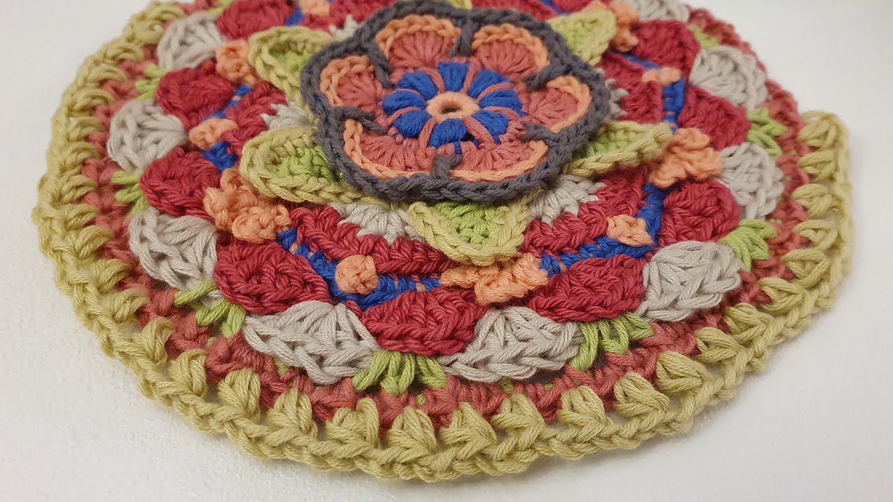 CROCHET Y CALMA. Mandala Día 5. Tejiendo Junt@s desde CASA. 