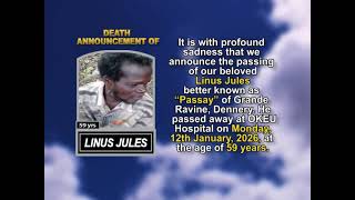 Linus Jules ~ Short Obituary