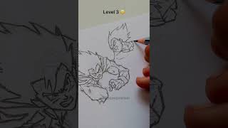 Which Level is Yours😁? Drawing Goku Vs Vegeta