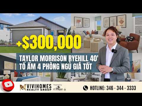 EP63 - RYEHILL 40s – TAYLOR MORRISON | DIỆN TÍCH 1,942 SQFT | 4 BEDROOMS | 3 BATHROOMS