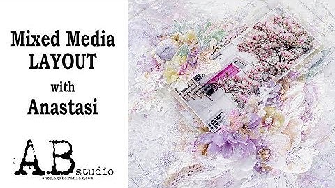 Mixed media layout by Anastasi Kuznetsova