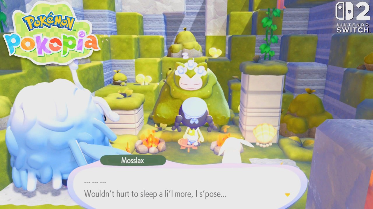 Pokémon Pokopia | Mosslax finally awake & Raikou clear skies Bleak Beach - Important Request [SW2]