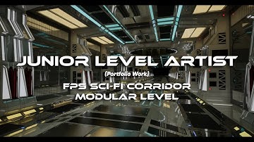 Sci-Fi Modular Corridor Level | Beginner Level Artist | Unreal Engine