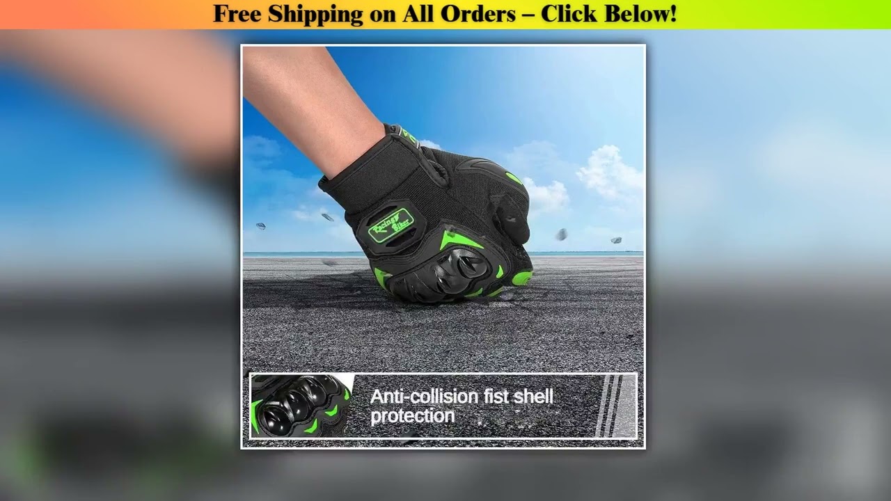 Motorcycle Gloves Summer Riding Breathable Gloves Hard Knuckle Touchscreen Motorbike Gloves