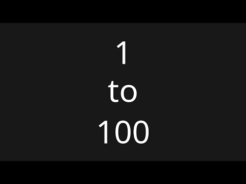 Count 1 to 100