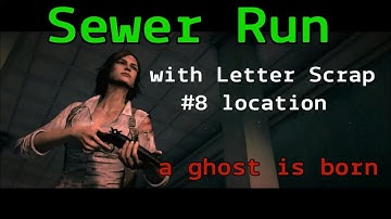 The Evil Within - SEWER RUN with Letter Scrap #8 location - DLC
