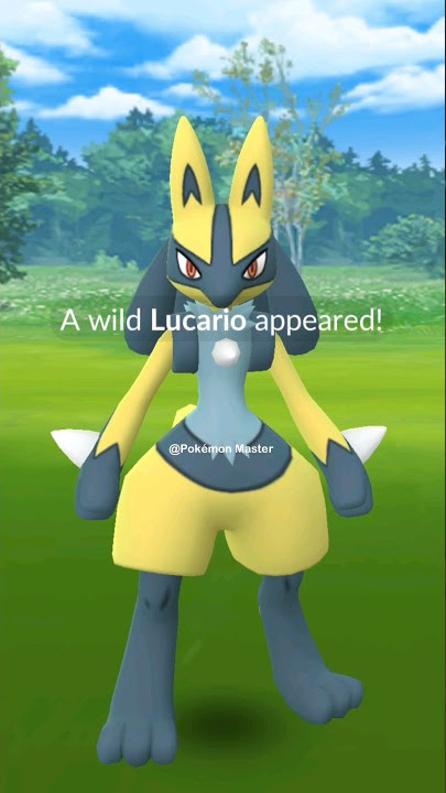 Caught wild SHINY LUCARIO in Pokemon GO. 