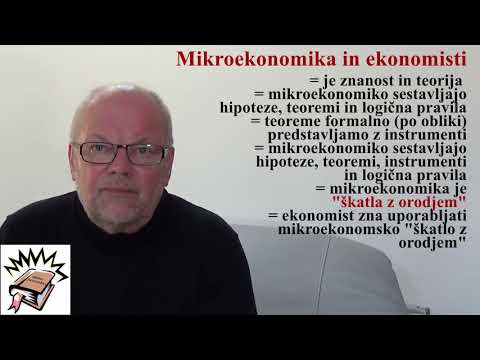 Mikroekonomika: definicija – prof. dr. Maks Tajnikar: 1. predavanje od 40