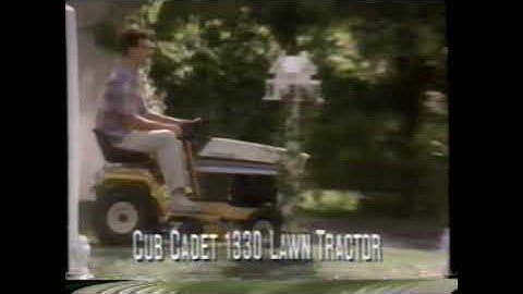 1992 Cub Cadet 1330 Law Tractors "Working Over Time" TV Commercial