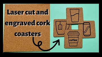 Custom Cork Coasters with Glowforge