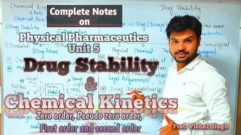 Drug Stability, Complete Notes on Drug stability & Chemical Kinetics Unit 5, Physical Pharmaceutics.