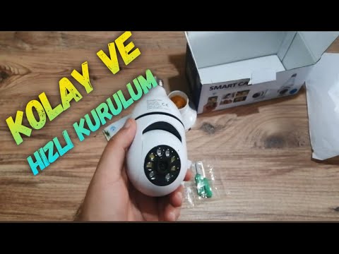 360 Ptz Ip Kamera Gece Görüş Kablosuz Akıllı Ampul Wifi Camera #kamera