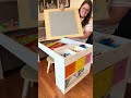 This kids activity table does so much in one spot