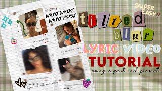 how to edit tilted blur pictochats for lyric video || RPW tutorials screenshot 5
