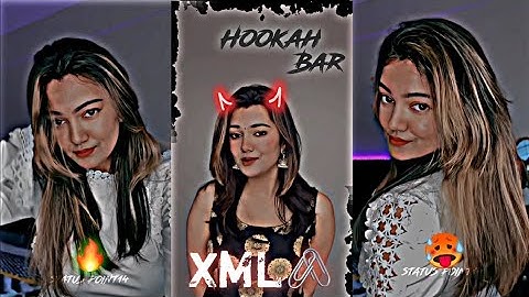 Hookah Bar XMl Instagram Viral Girls 🥵 Trending Video 🔥Xml Alight Motion #shorts #shortstatus