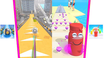 🟡 🟣 Action Balls Gyrosphere Race Vs Juice Run All Levels Android iOS Gameplay 4K 5