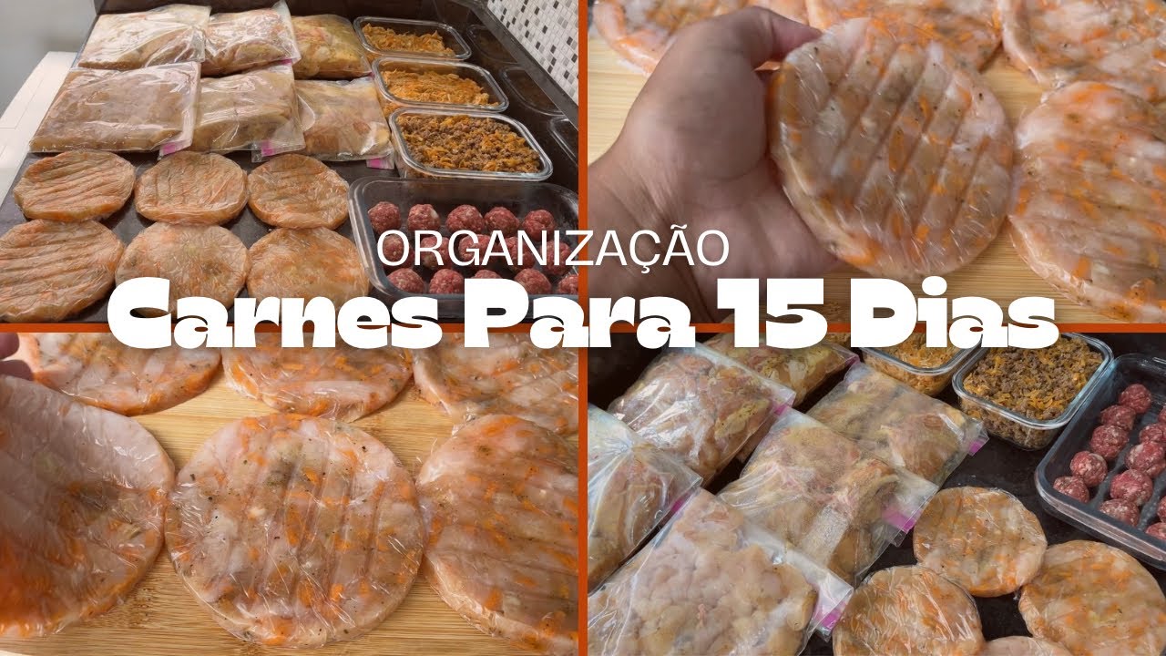 ORGANIZAÇÃO DAS CARNES PARA 15 DIAS - CONGELADOS PRATICOS E ECONÔMICOS- MISTURAS PARA 15 DIAS