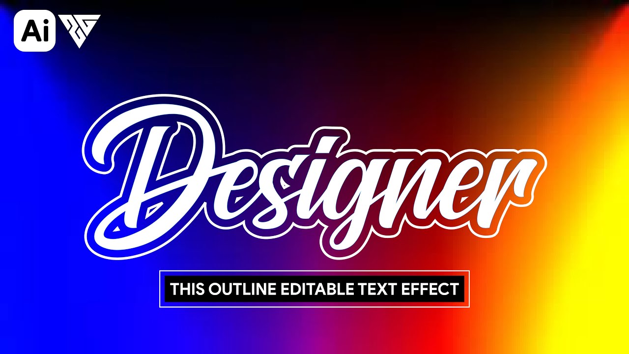 Amazing Text Effect in Adobe Illustrator | 3 Minute Easy Tutorial ...