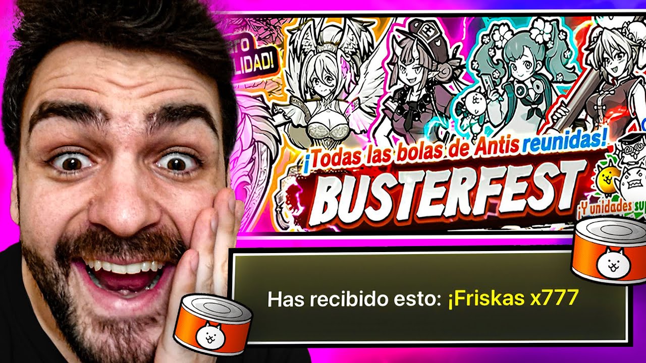 ¿Conseguiré una Waifu Megarara en BusterFest?😱 777 FRISKAS GRATIS | The Battle Cats