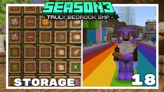 Main Base Storage, Mega Lucky Loot & Pranks! - Truly Bedrock Season 3 Minecraft SMP Episode 18