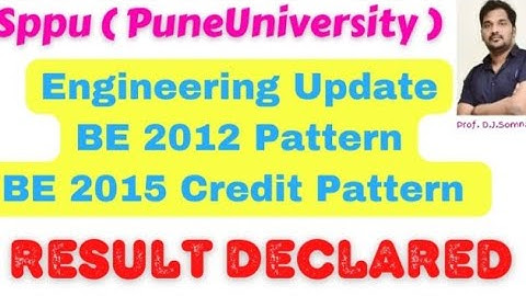 BE 2012, 2015 Pattern Result Declared