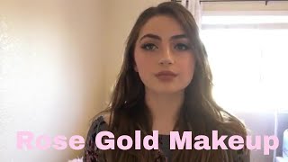 Rose Gold Smokey Eye Makeup Tutorial| Ava Fox