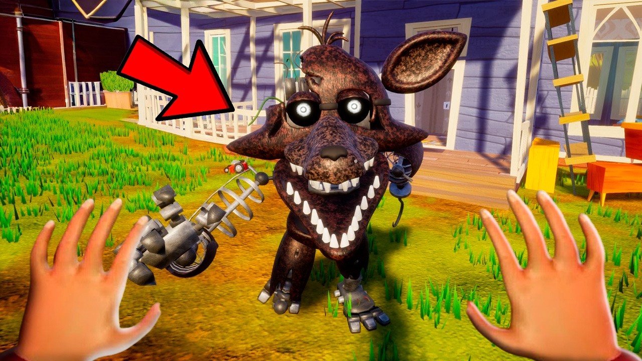 FOXY es MAS RAPIDO que FREDBEAR en HELLO NEIGHBOR