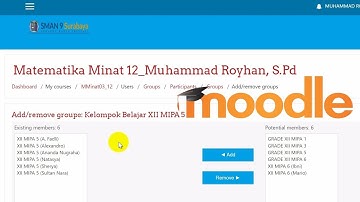 Moodle - Cara Setting Activity Group dan Grouping di Moodle